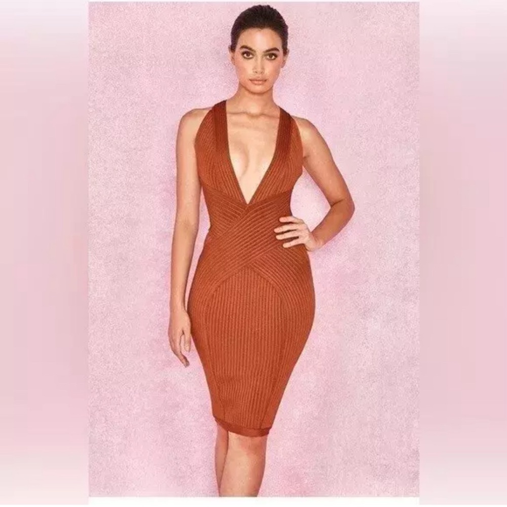 House of CB Vivienne Dress in Toffee
